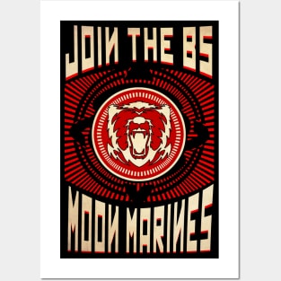 Moon Marines! Mount UP! Posters and Art